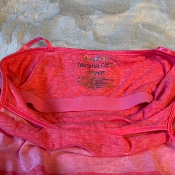 2/$30 Aeropostale Pink Favorite Cami Tank Top Ladies Junior Size XS - Picture 6 of 12